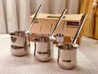 طقم ركوات قهوة ستانلس ستيل - كوفي وارمرز (Coffee Warmers)