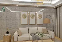 ورق حائط بتصميم هندسي رمادي - إيه إس سي (ASC)