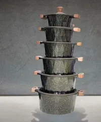طقم قدور جرانيت (Granite)
