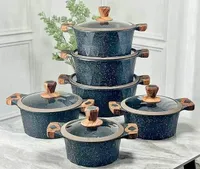 طقم قدور جرانيت فاخر (Granite)