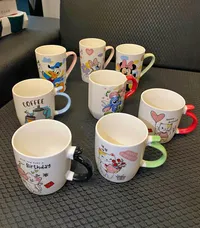 أكواب سيراميك بتصاميم كرتونية