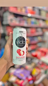 مشروب غازي بنكهة الليتشي المملح - فيدا (Vida)