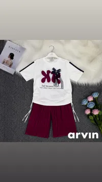 طقم ملابس صيفي بناتي - آرفين (Arvin)