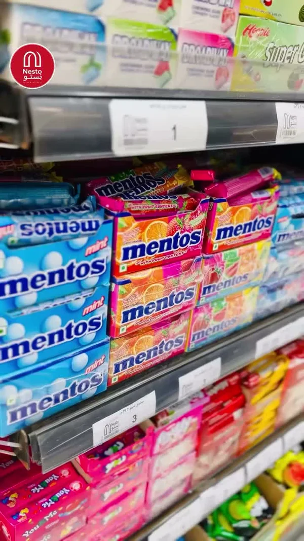 لبان مينتوس بالفواكه والنعناع (Mentos) - مواد غذائية وبقالة - سوق غزة