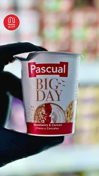 زبادي بالفراولة والحبوب - باسكوال (Pascual)