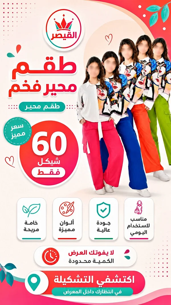 طقم محير فخم - القيصر - ملابس أطفال - سوق غزة