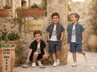 طقم ملابس صيفي للأولاد - لارك آرت (Lark Art)