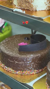 قالب كيك الشوكولاتة المزين