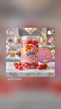 حلوى جيلي بول - برولو (Prollo) - سوق غزة