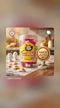 حلوى جيلي بيض مقلي - برولو (Prollo) - سوق غزة