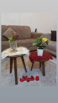 طاولة قهوة خشبية بتصميم عصري