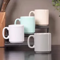 طقم أكواب سيراميك ملونة