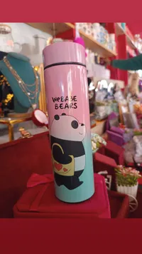 زمزمية حافظة للحرارة بتصميم الدببة الثلاثة - وي بير بيرز (We Bare Bears)
