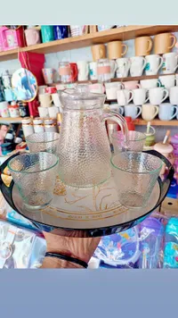 طقم إبريق مع كاسات - جين هاوس