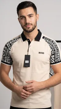 قميص بولو رجالي بتصميم عصري - بوس (Boss)