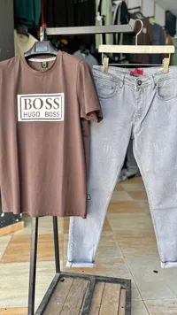 تيشيرت وشورت رجالي - بوس هيوجو بوس (BOSS HUGO BOSS)