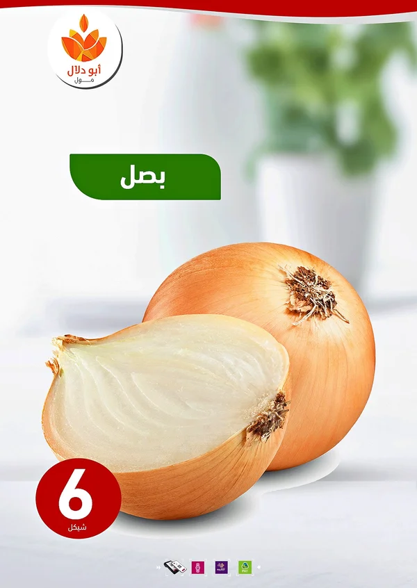 بصل طازج - أبو دلال مول - مواد غذائية وبقالة - سوق غزة