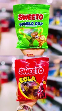 حلوى جيلي بنكهة الفواكه والكولا - سويتو (Sweeto)