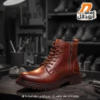 حذاء شبابي برقبة جلد طبيعي - معرض أبودلال
