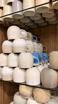 أكواب سيراميك بيضاء - طقم مطبخ