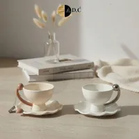 طقم أكواب قهوة سيراميك بتصميم عصري - إيه دي سي (A.D.C)