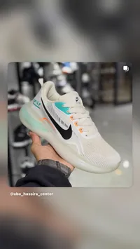 Nike Air Zoom Running Shoe - White & Turquoise