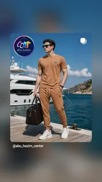 طقم ملابس صيفي رجالي - أبو حازم