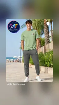 طقم ملابس صيفي رجالي - أبو حازم