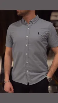 قميص رجالي كاجوال بأكمام قصيرة - بولو رالف لورين (Polo Ralph Lauren)