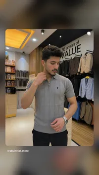 تيشيرت بولو نص كم بسحاب - رالف لورين (Ralph Lauren)