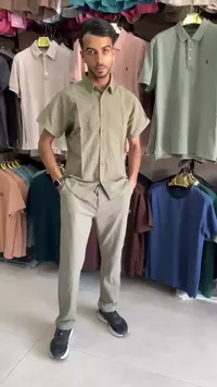 طقم قميص وبنطلون كاجوال صيفي
