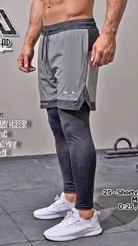 شورت رياضي مع بنطال ضيق - أندر آرمور (Under Armour)