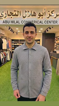 قميص رجالي بنسيج محبوك - أبو هلال
