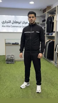 بدلة رياضية رجالية سوداء - مركز أبو هلال التجاري