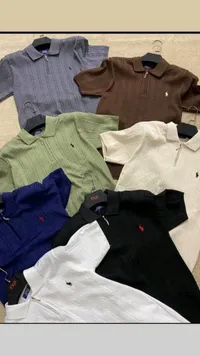 قميص بولو رجالي بنقشة محبوكة - بولو رالف لورين (Polo Ralph Lauren)