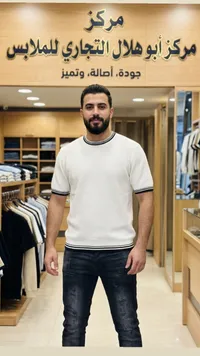 تيشيرت صيفي محبوك - مركز أبو هلال التجاري
