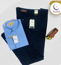 طقم ملابس رجالي رسمي - قميص هلال بلس وبنطال بلاسيو (Plasio)