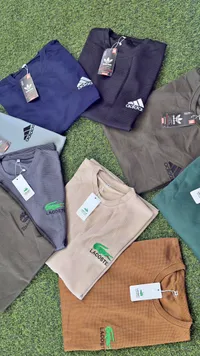 تشكيلة تيشرتات صيفية رجالية متنوعة (Adidas & Lacoste)