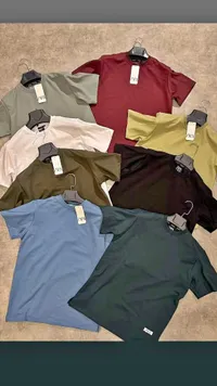 تيشيرت رجالي سادة بألوان متعددة - زارا (Zara)