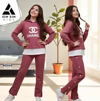 طقم ملابس رياضية بناتي - سيم سيم كيدز (Sim Sim Kids)