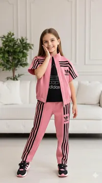 طقم رياضي بناتي - أديداس (Adidas)