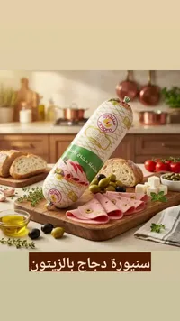 مرتديلا دجاج بالزيتون - سنيورة (Siniora)