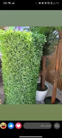 نبات صناعي أخضر للديكور - عشبة مزخرفة