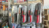 سكاكين المطبخ - مجموعة بمقابض حمراء