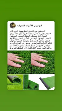 نجيل صناعي 3 سم - ابو لولي