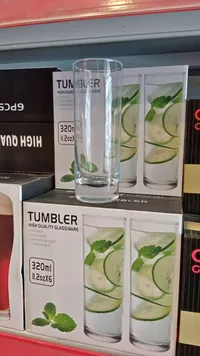 طقم كاسات زجاجية طويلة - تامبلر (Tumbler)