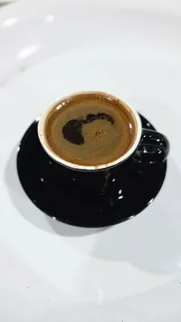 طقم فنجان قهوة سيراميك أسود