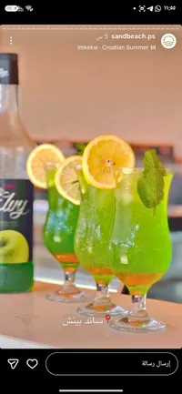 شراب مركز بنكهة التفاح الأخضر - إلفي (Elvy)