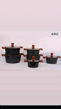 طقم قدور جرانيت 6 قطع