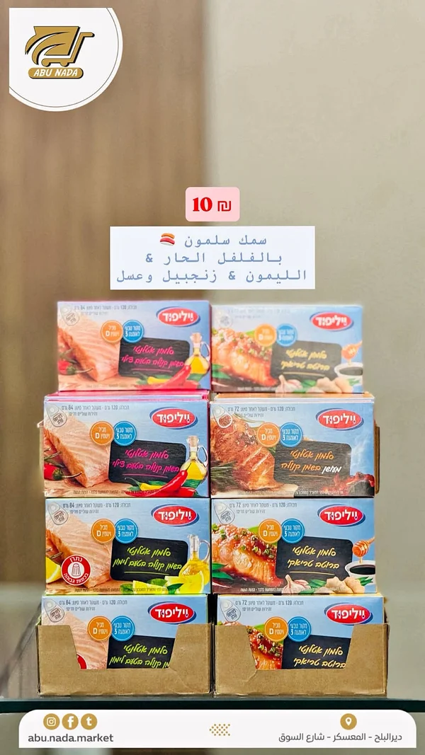 سمك سلمون معلب - ويليفود (Willifood) - مواد غذائية وبقالة - سوق غزة